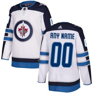 Män NHL Winnipeg Jets Tröjor Skräddarsydda  Vit Borta Authentic