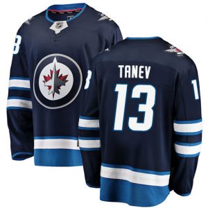 Barn NHL Winnipeg Jets Tröjor 13 Brandon Tanev Breakaway marinblå Fanatics Branded Hemma