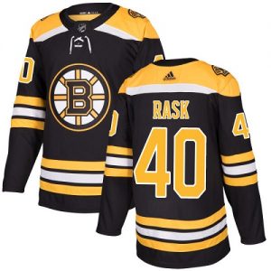 Män NHL Boston Bruins Tröjor Tuukka Rask 40 Authentic Svart  Hemma