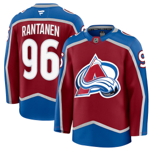 Män NHL Colorado Avalanche Mikko Rantanen #96 Tröja Fanatics Hemma Premium Burgundy
